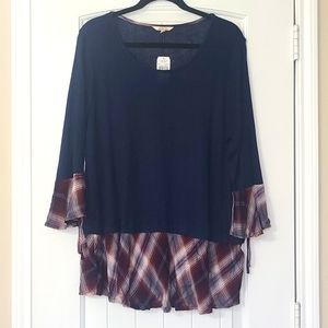 Krazy Kat Navy Top XL